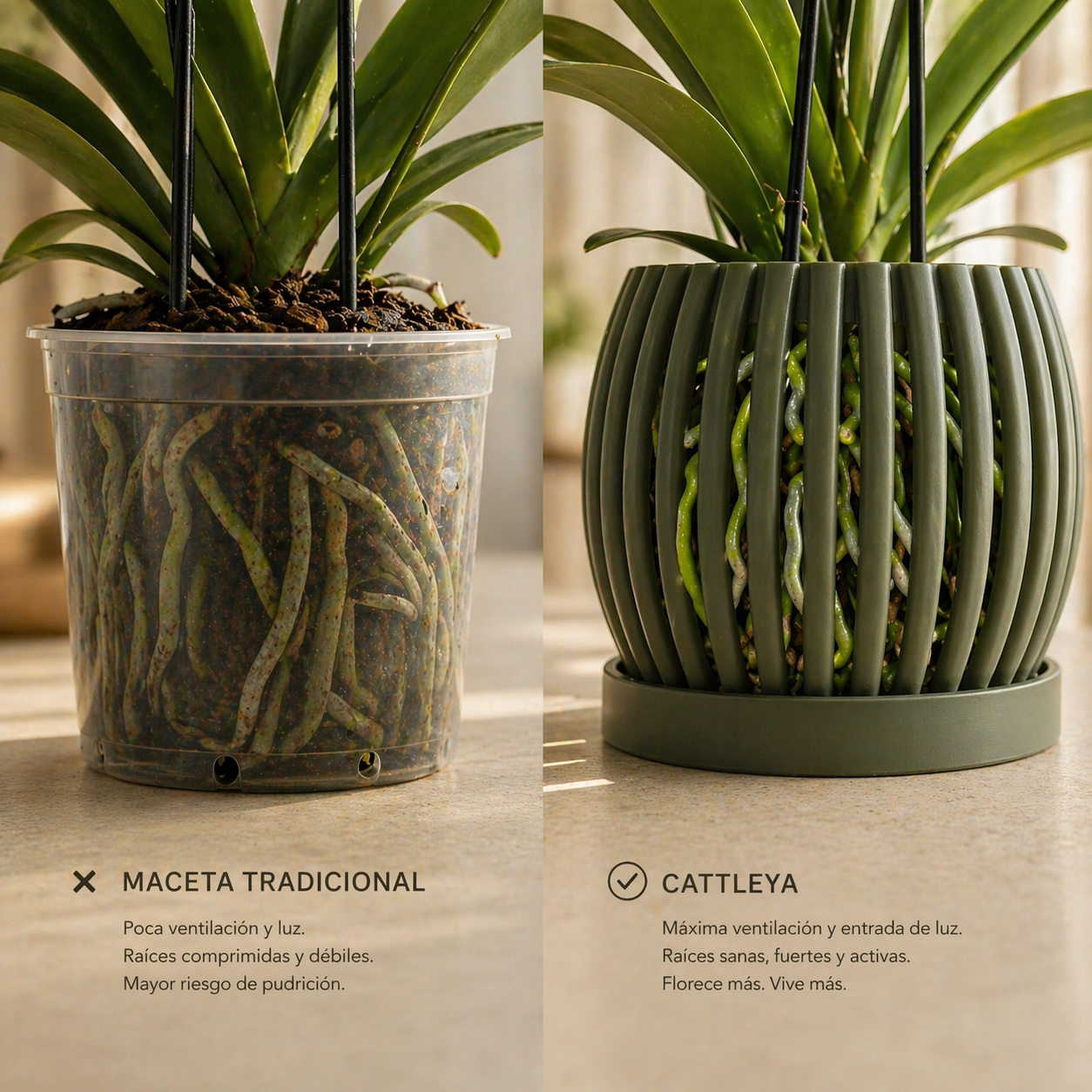 Helena - Maceta para Orquídeas
